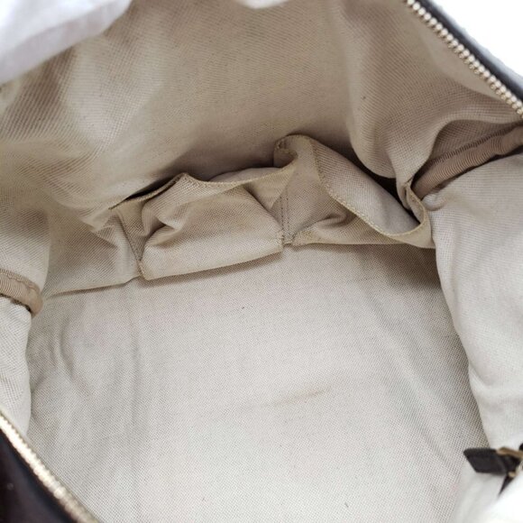 100% Authentic Gucci Web Brown Boston Leather Shoulder Bag 635-11292021 - Picture 13 of 16